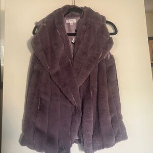 THML Lavender Faux Fur Vest